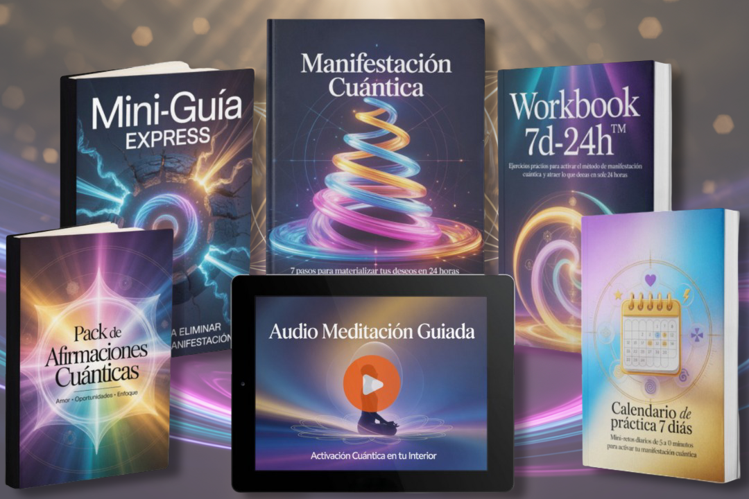 Ebook Manifestación Cuántica + 5 Bonos Exclusivos (Oferta Solo Por Hoy!)